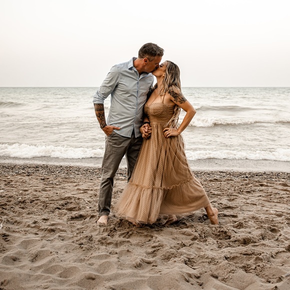 Vici Dolls Tulle Polka Dot Midi Dress - Picture 4 of 4